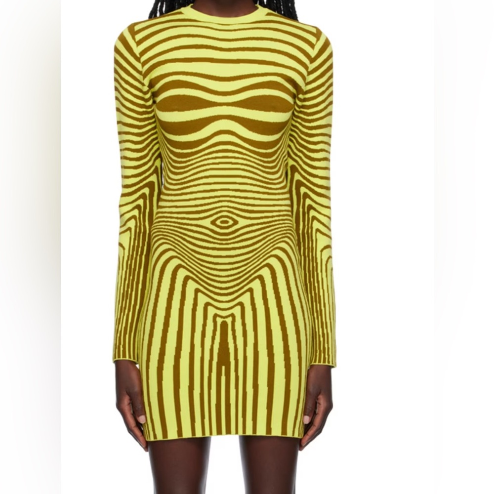 JEAN PAUL GAULTIER
Yellow 'The Body Morphing' Minidress